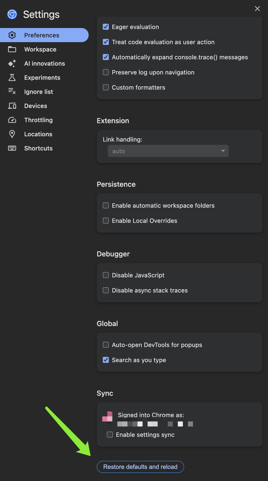 Chrome DevTools Froze